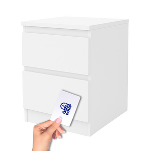 Gizli Bölmeli Komodin Beyaz Renk