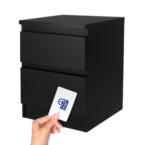 Gizli Bölmeli Komodin Siyah Renk